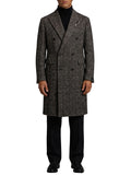 Black Peaked Lapel Coat 1