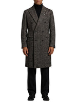 Black Peaked Lapel Coat 1