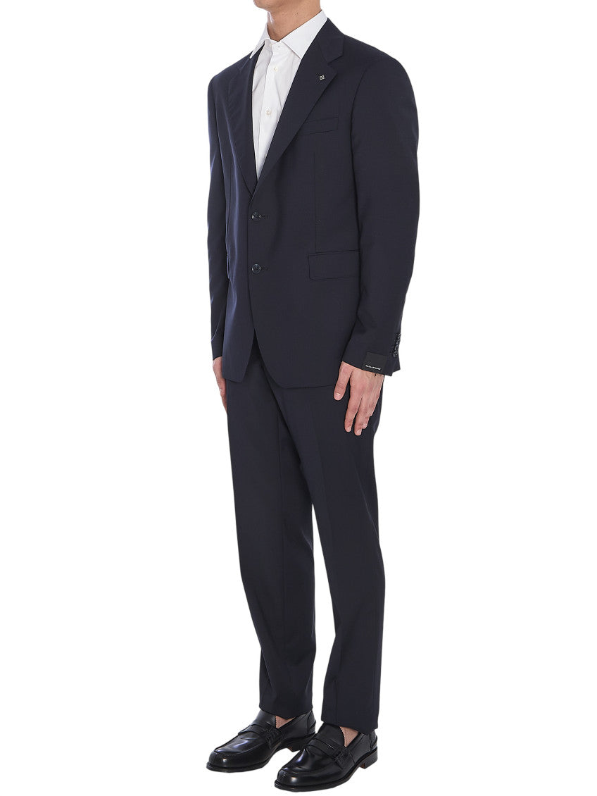 Blue Single Breasted Suit 2
