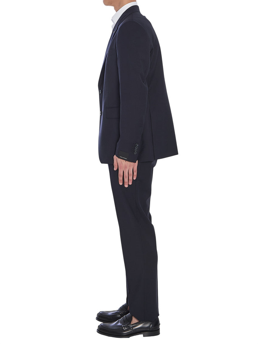 Blue Single Breasted Suit 3
