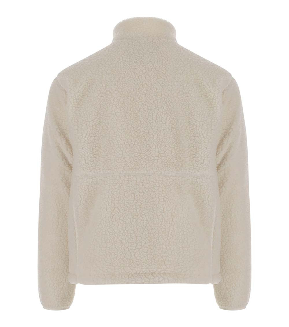 White Regular Fleece Jacket 2
