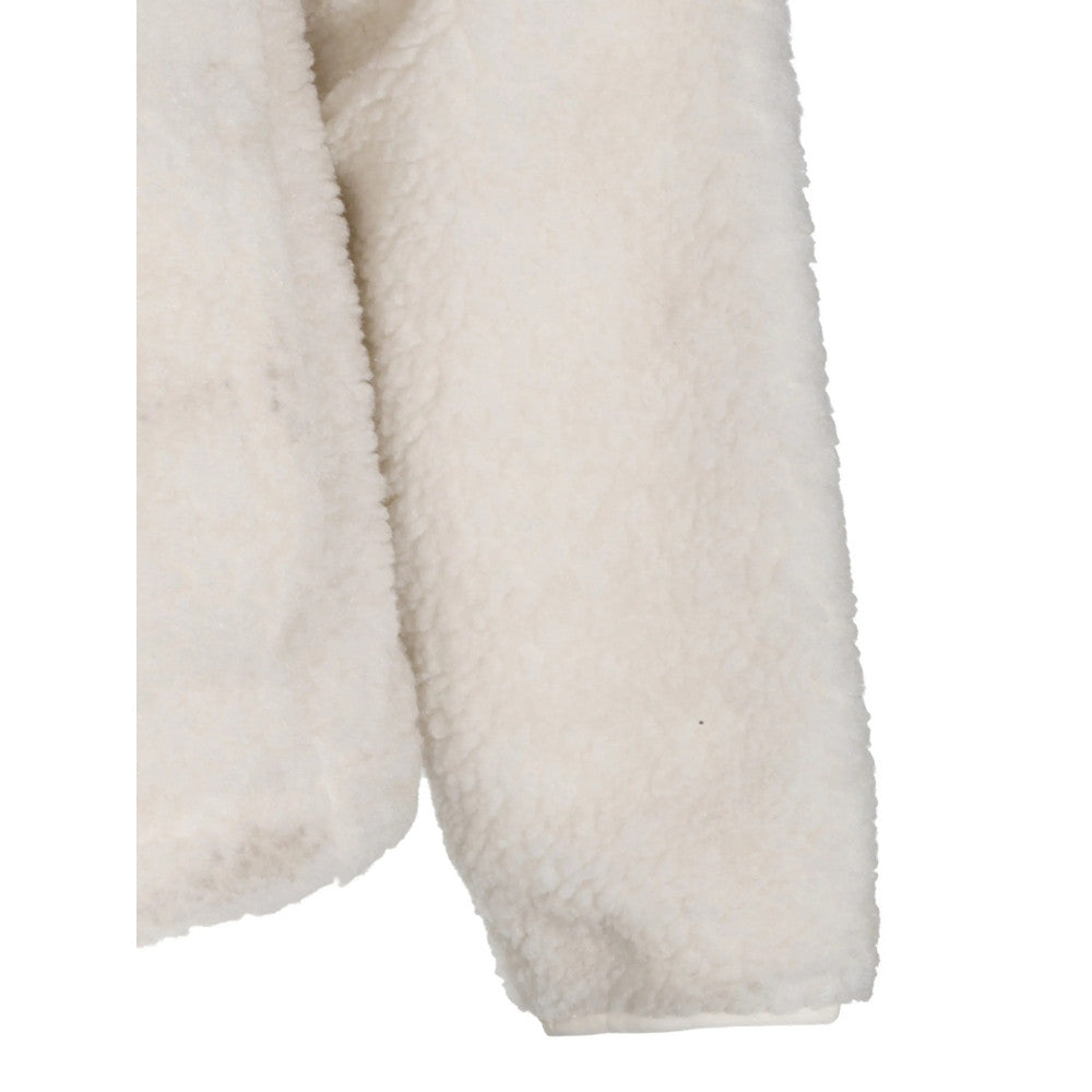 White Regular Fleece Jacket 3