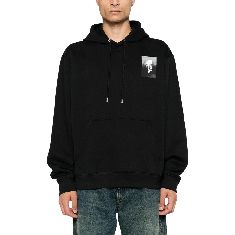 Black Graphic Logo Hoodie 1