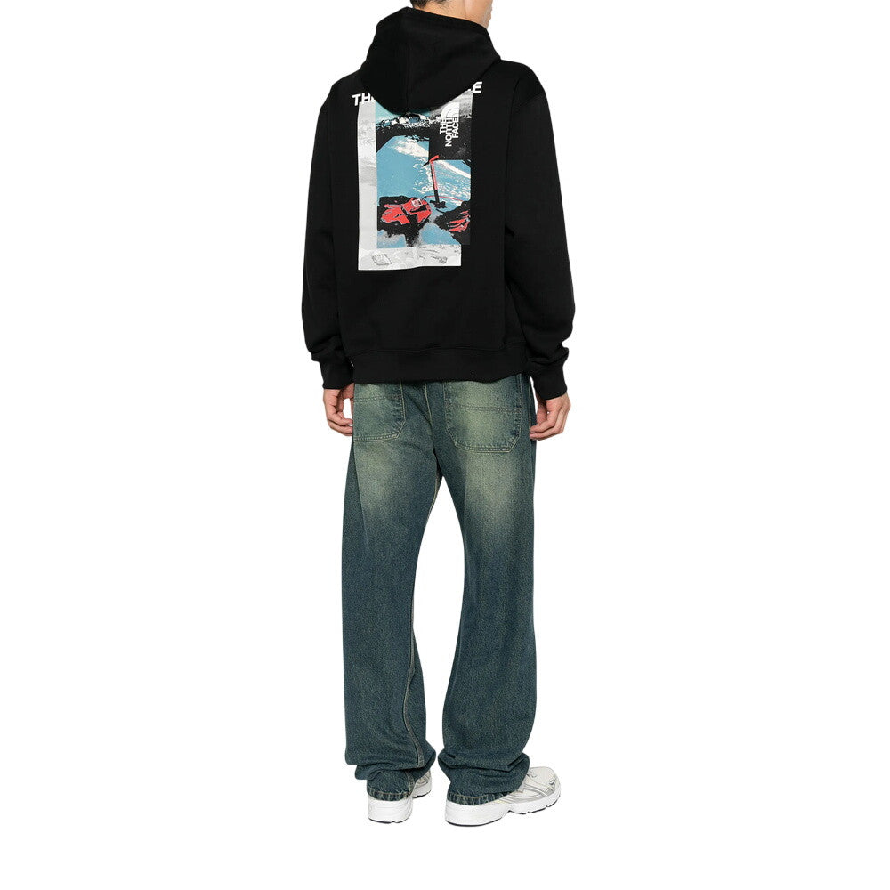 Black Graphic Logo Hoodie 3