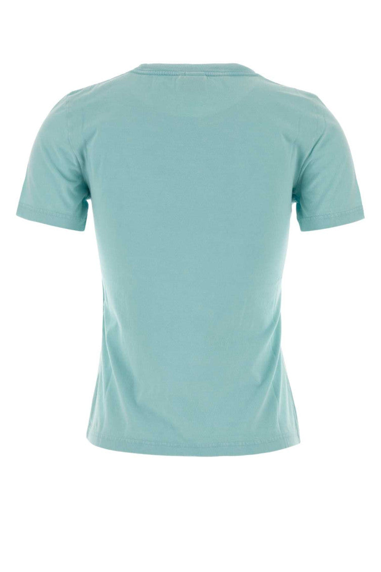 Light Blue Graphic Crew Neck T-Shirt 2