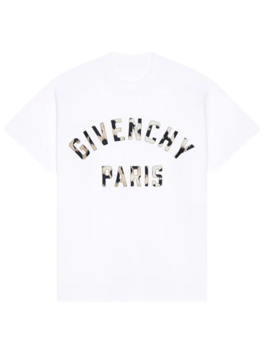 White Logo Crew Neck T-Shirt 1