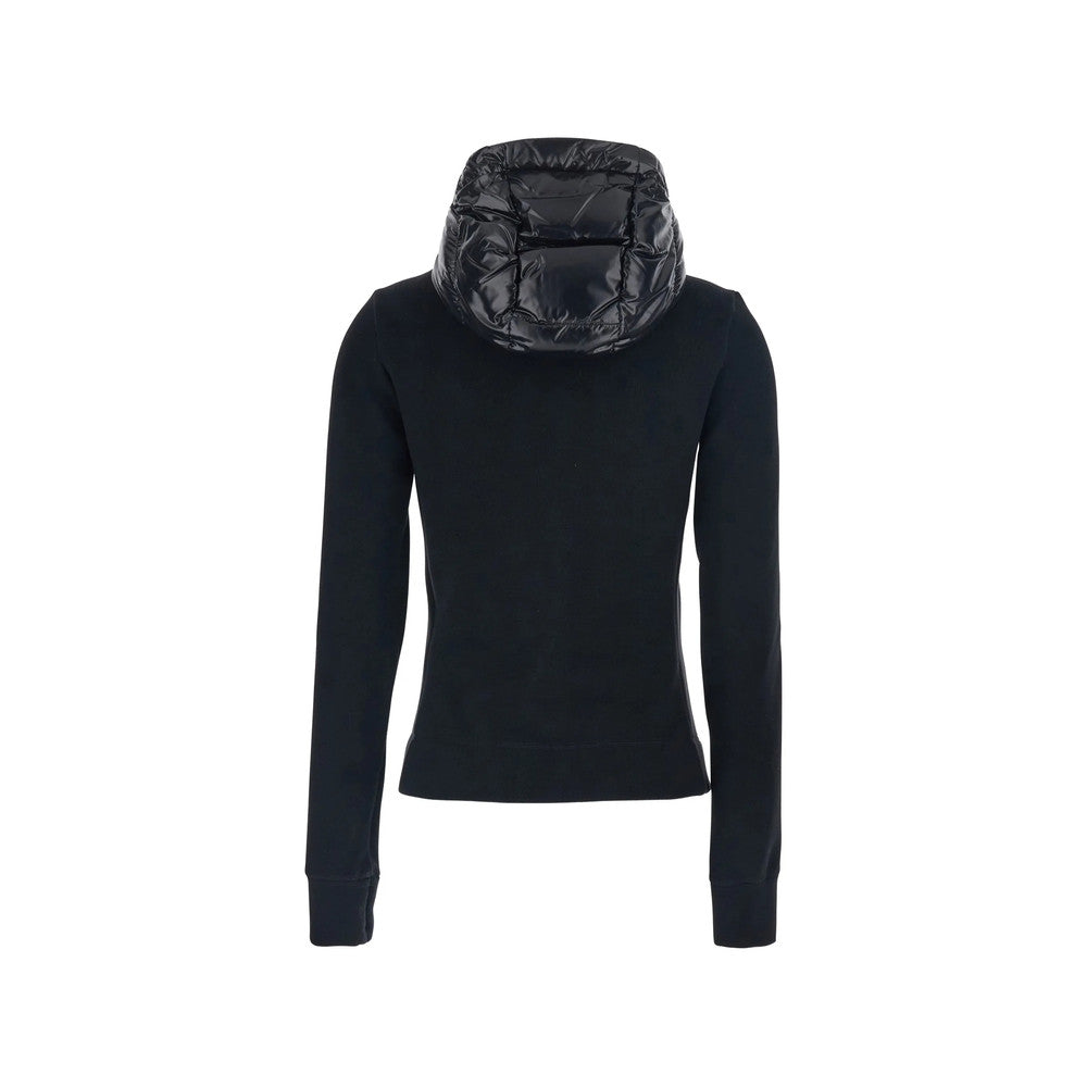 Black Quilted Hood Jacket 2