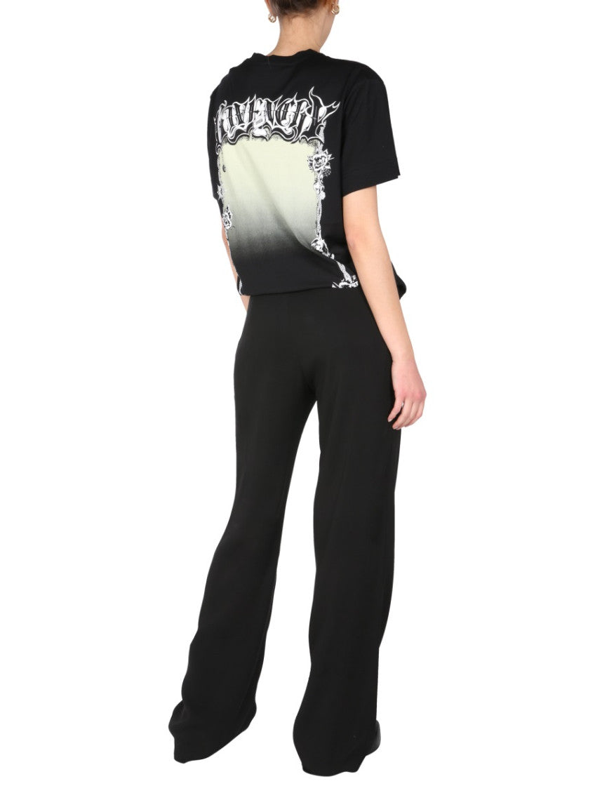 Black Graphic Crew Neck T-Shirt 2