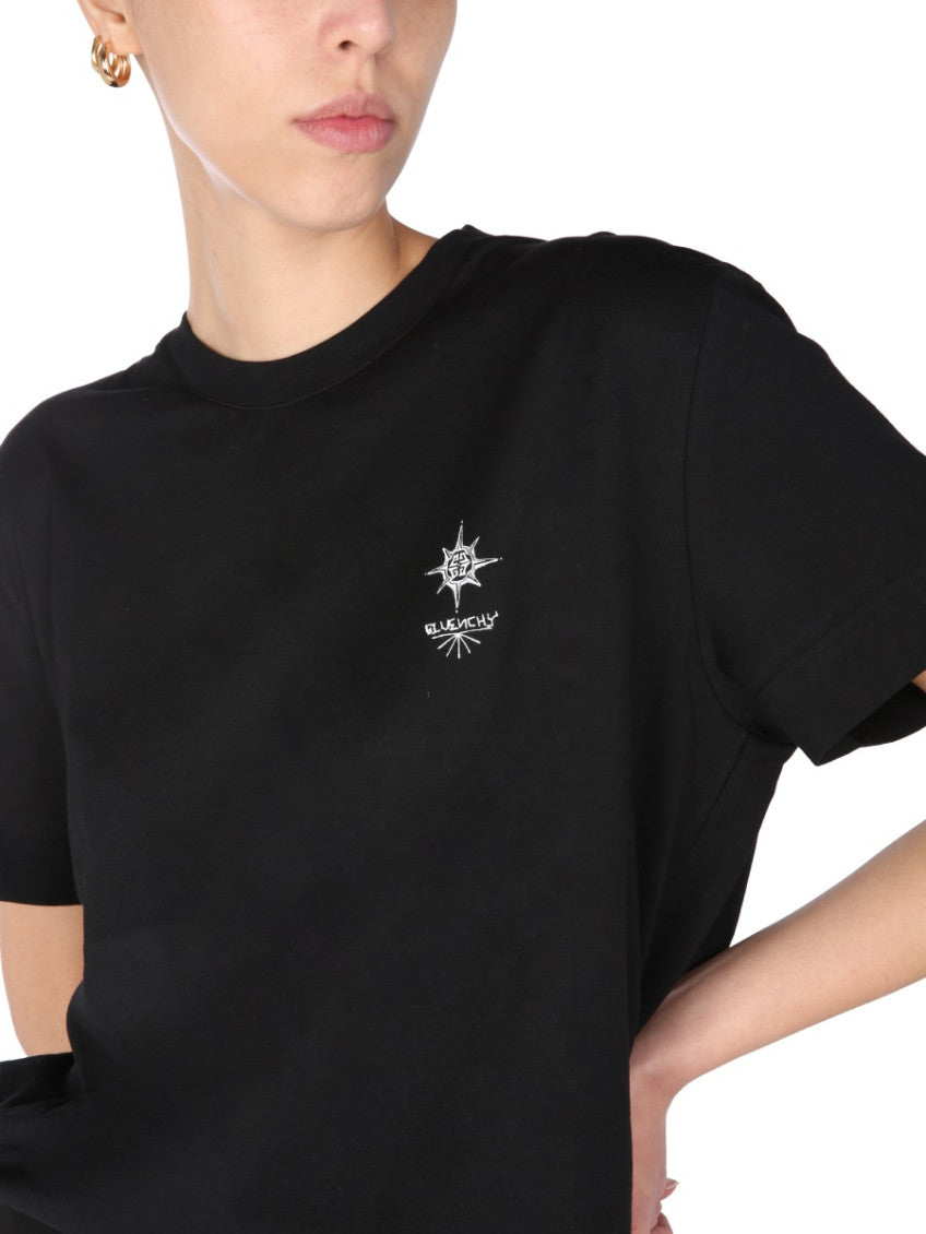 Black Graphic Crew Neck T-Shirt 4