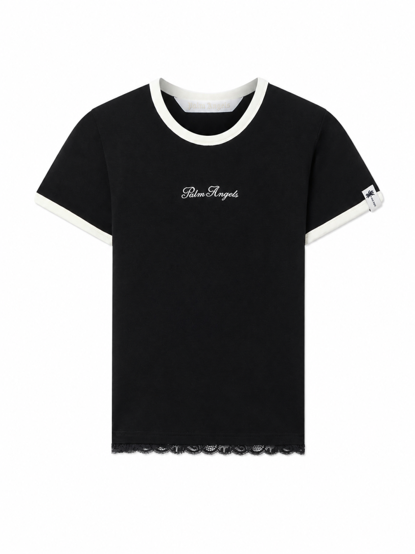 Black Logo Crew Neck T-Shirt 1