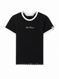 Black Logo Crew Neck T-Shirt 1