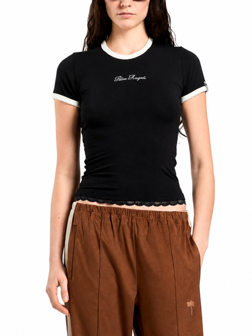 Black Logo Crew Neck T-Shirt 2