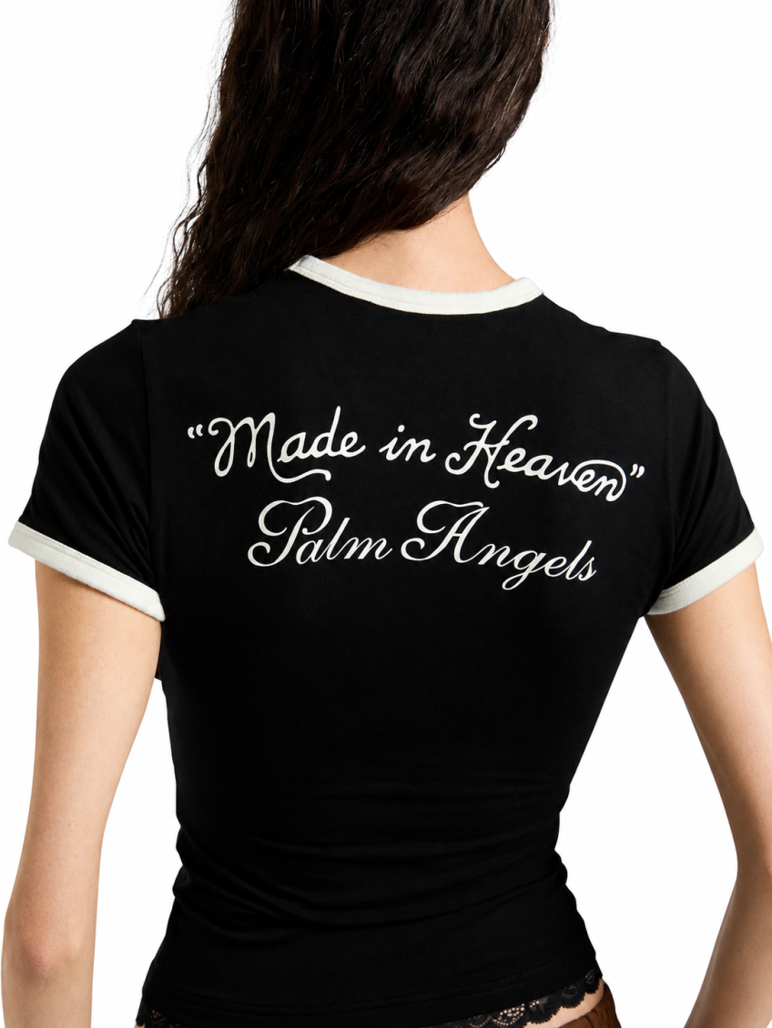 Black Logo Crew Neck T-Shirt 6