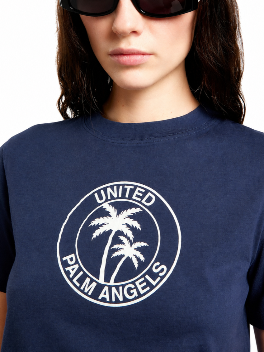 Navy Blue Logo Crew Neck T-Shirt 4