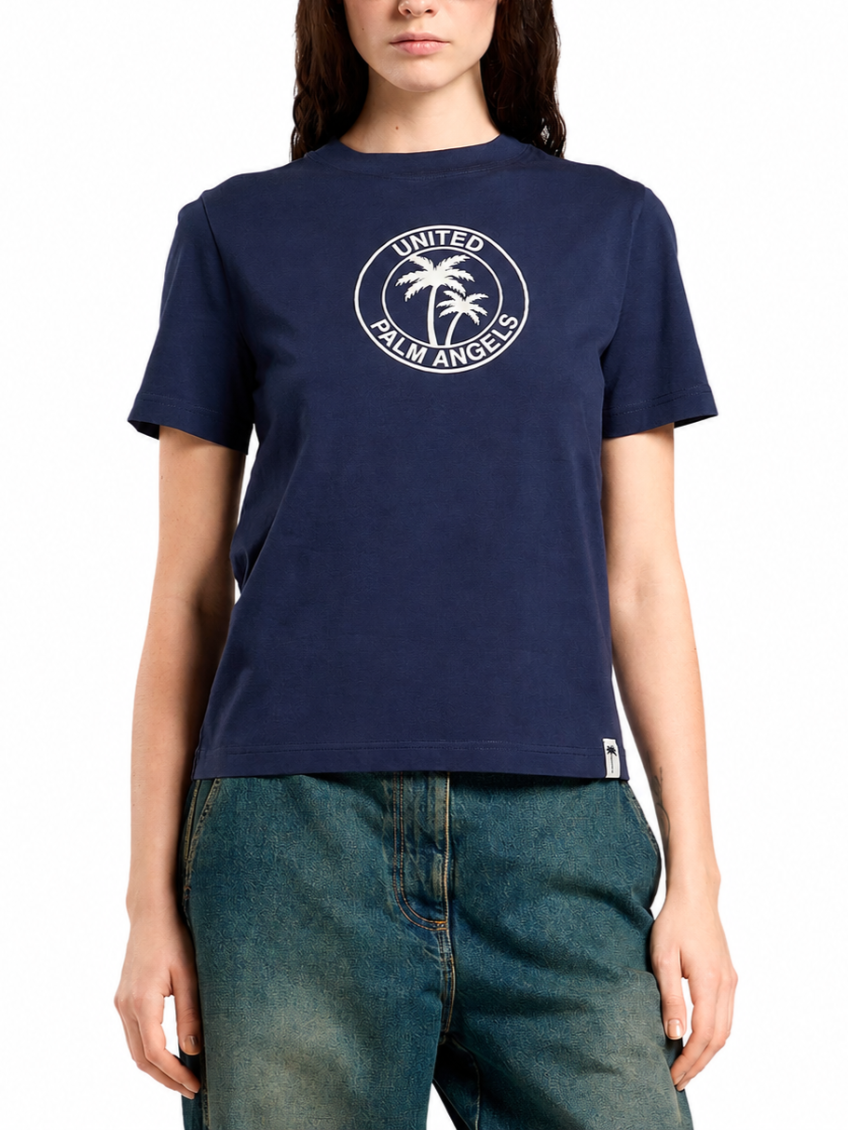 Navy Blue Logo Crew Neck T-Shirt 5