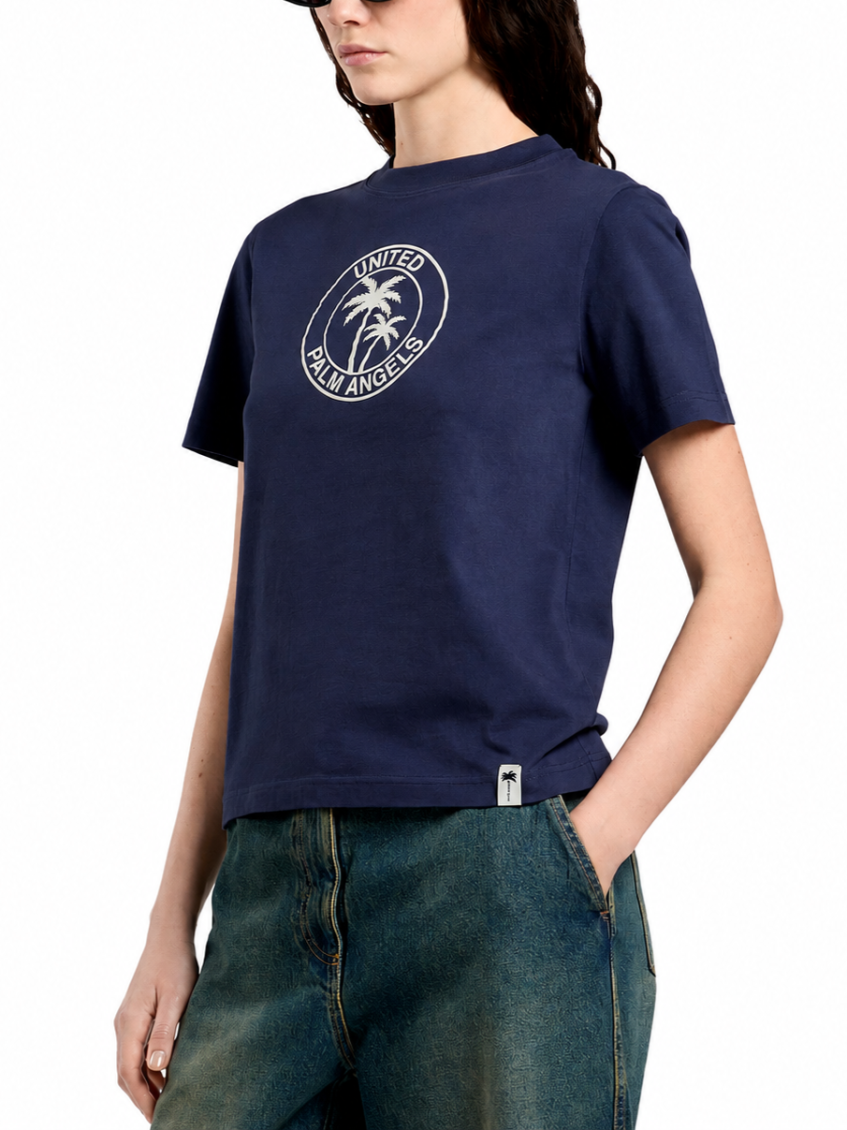 Navy Blue Logo Crew Neck T-Shirt 6