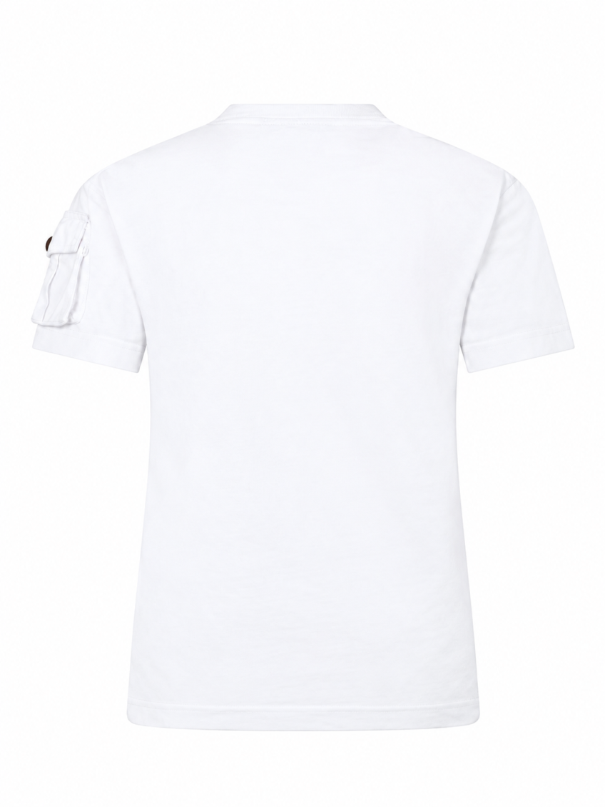 White Logo Crew Neck T-Shirt 2