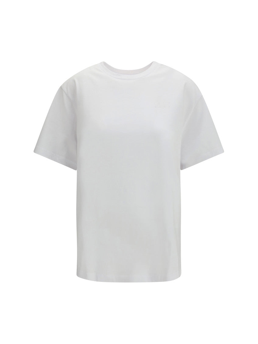 White Logo Crew Neck T-Shirt 1