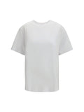 White Logo Crew Neck T-Shirt 1