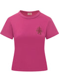 Pink Logo Crew Neck T-Shirt 1