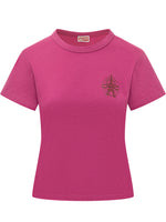 Pink Logo Crew Neck T-Shirt 1