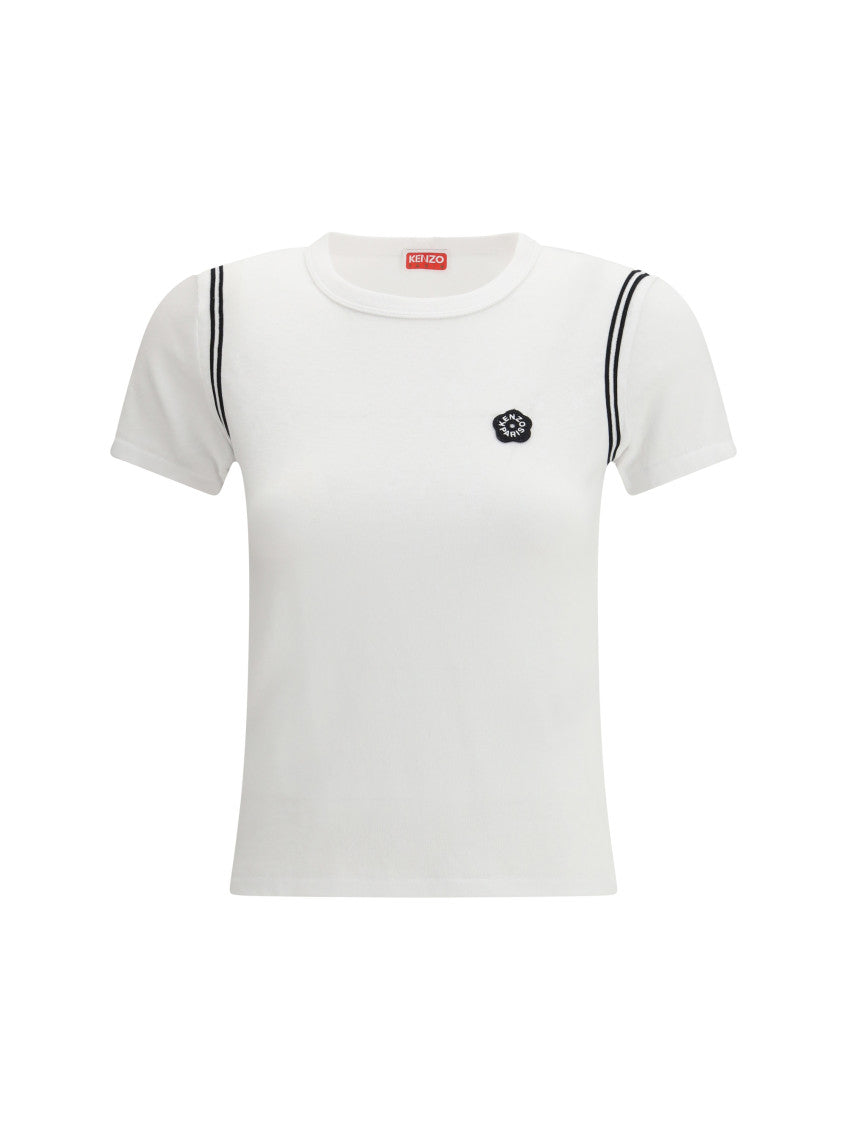 White Logo Crew Neck T-Shirt 1