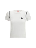 White Logo Crew Neck T-Shirt 1