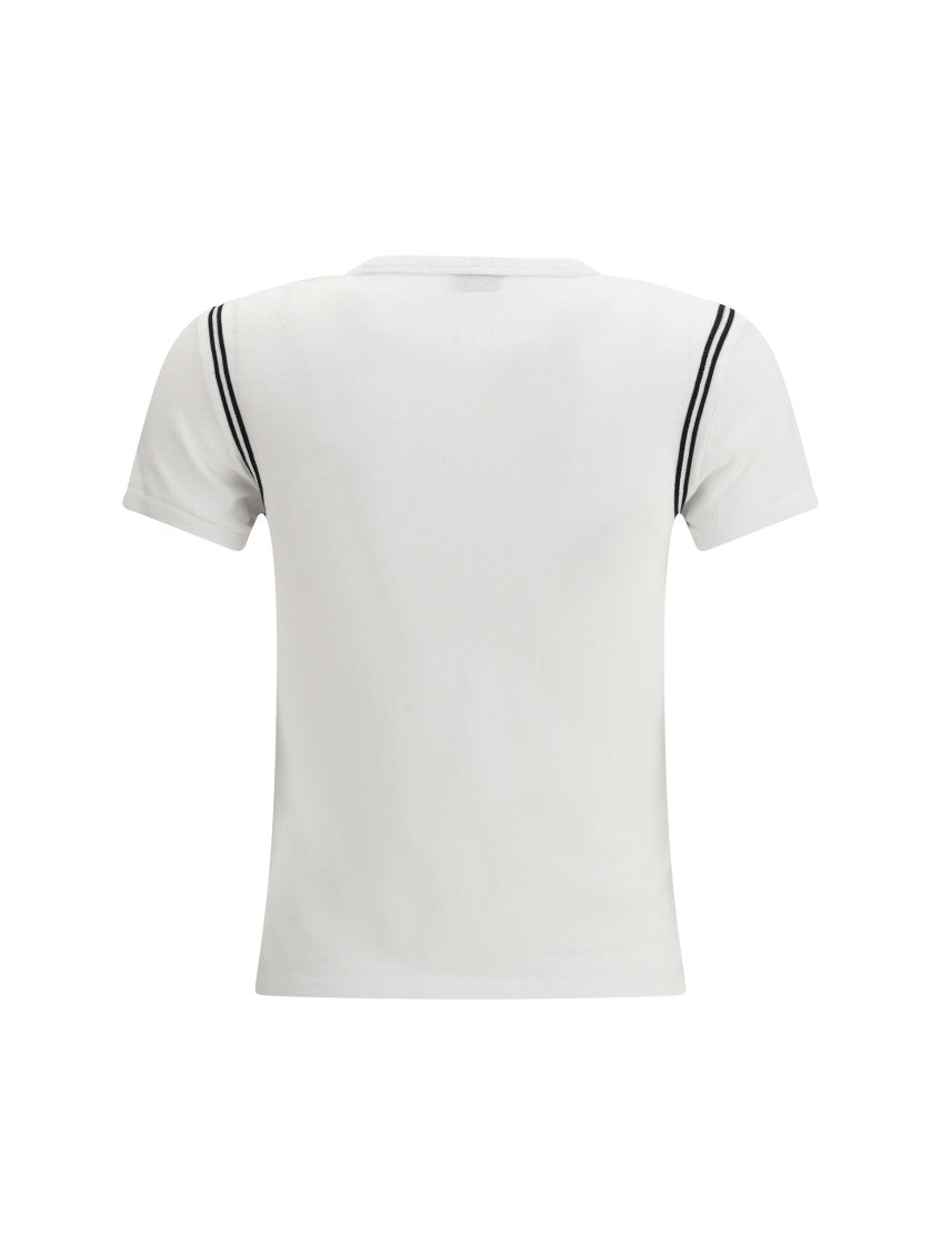 White Logo Crew Neck T-Shirt 2