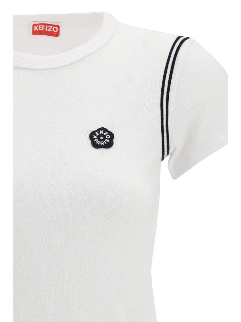 White Logo Crew Neck T-Shirt 3