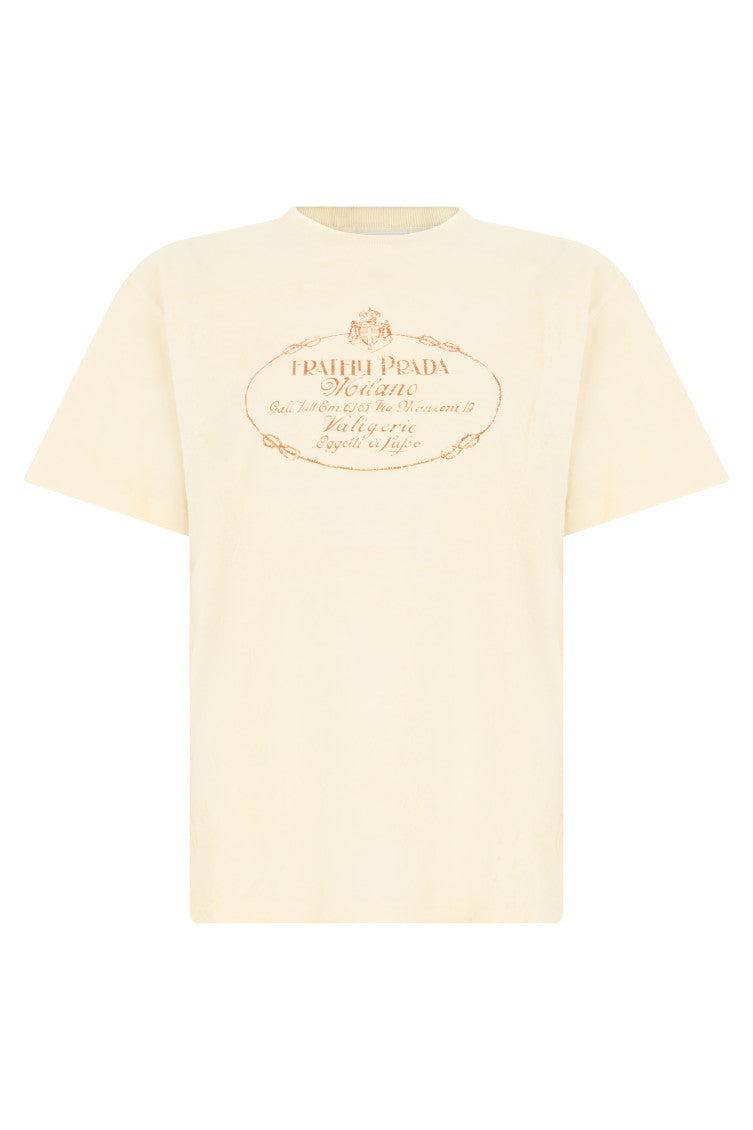 Yellow Graphic Crew Neck T-Shirt 1