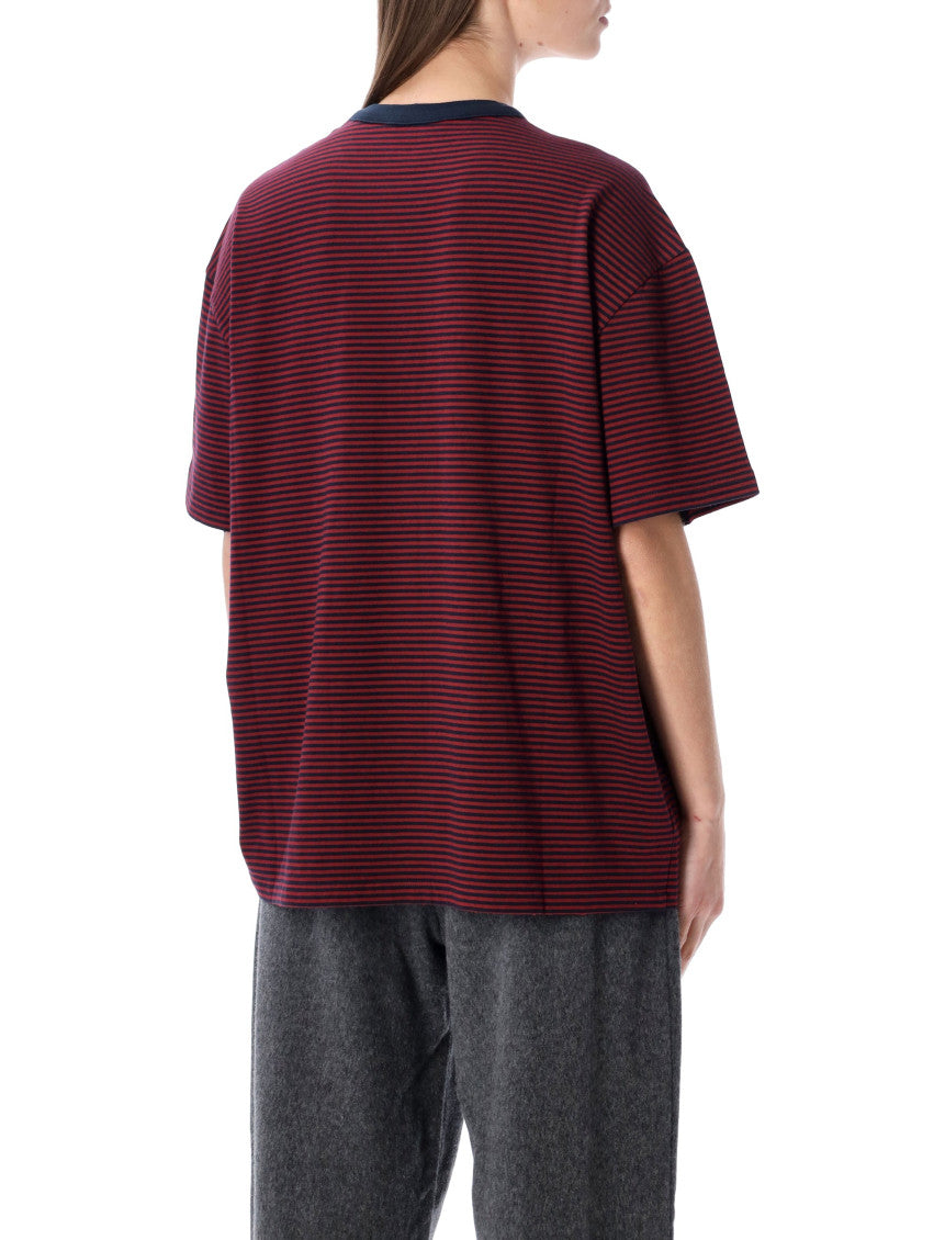 Red Stripes Crew Neck T-Shirt 2