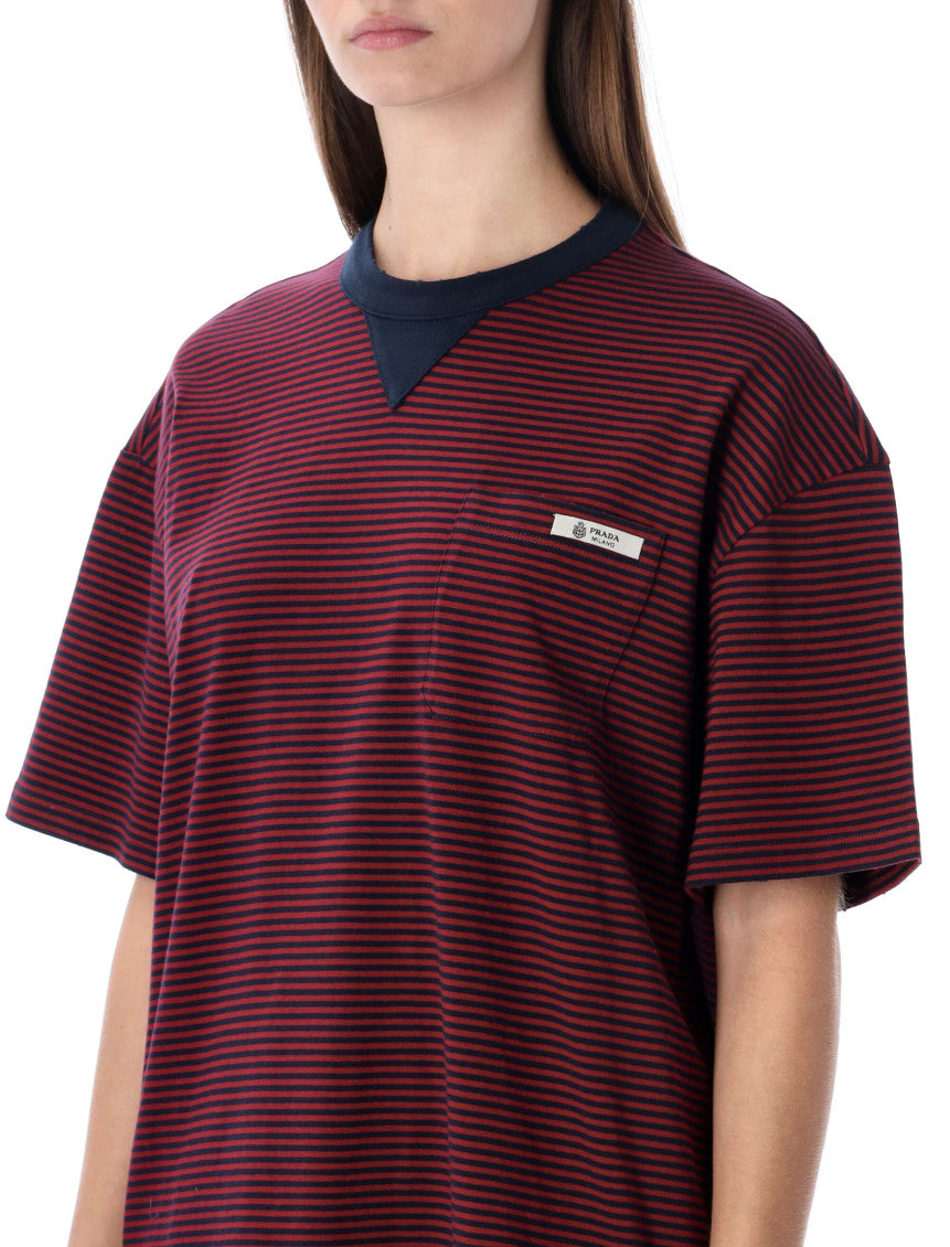 Red Stripes Crew Neck T-Shirt 3