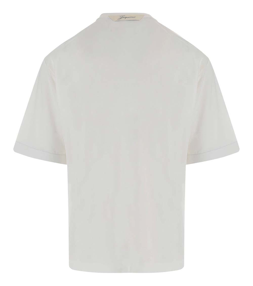 White Crew Neck T-Shirt 2