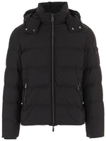 Black Quilted Hood Jacket 1
