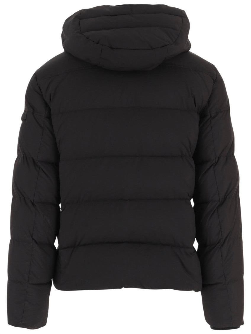 Black Quilted Hood Jacket 2