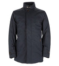 Blue Solid Parka Jacket 1
