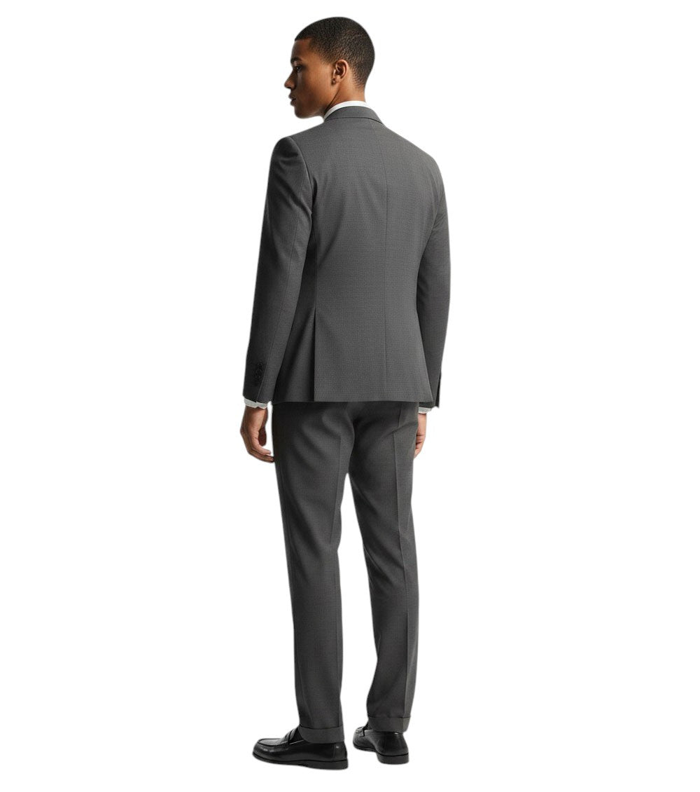 Grey Single Breasted Suit 3