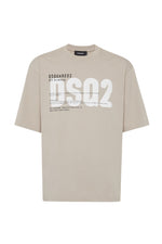 Beige Crew Neck T-Shirt 1