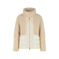 Beige Mock Collar Jacket 1