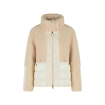 Beige Mock Collar Jacket 1
