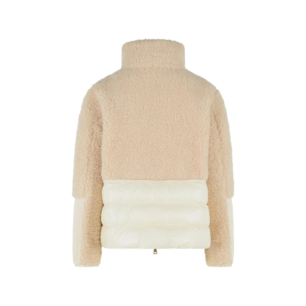Beige Mock Collar Jacket 2