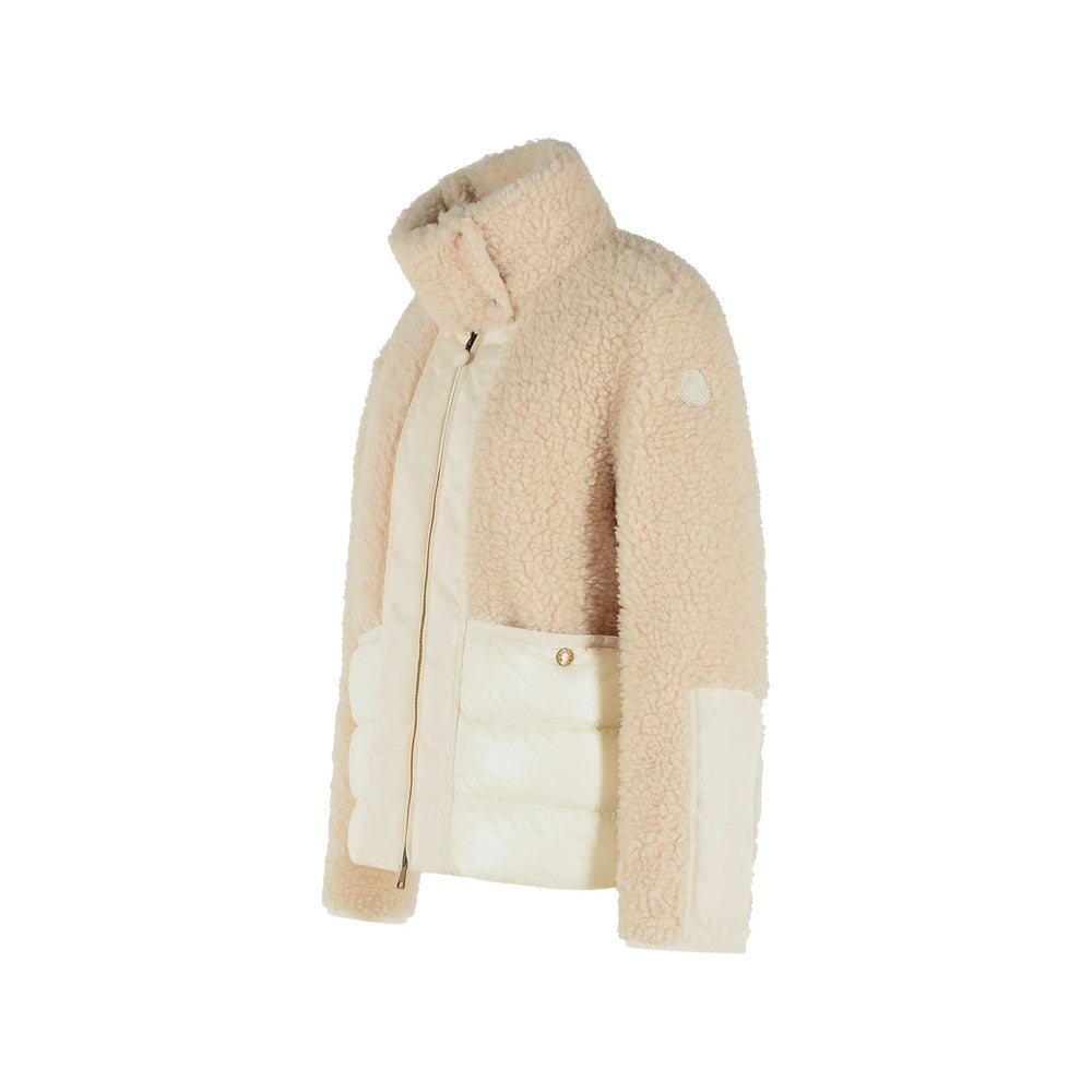 Beige Mock Collar Jacket 3