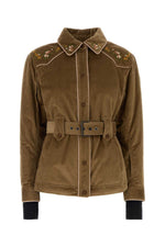 Light Brown Shirt Collar Jacket 1