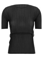 Black Knitted Round Neck Top 1
