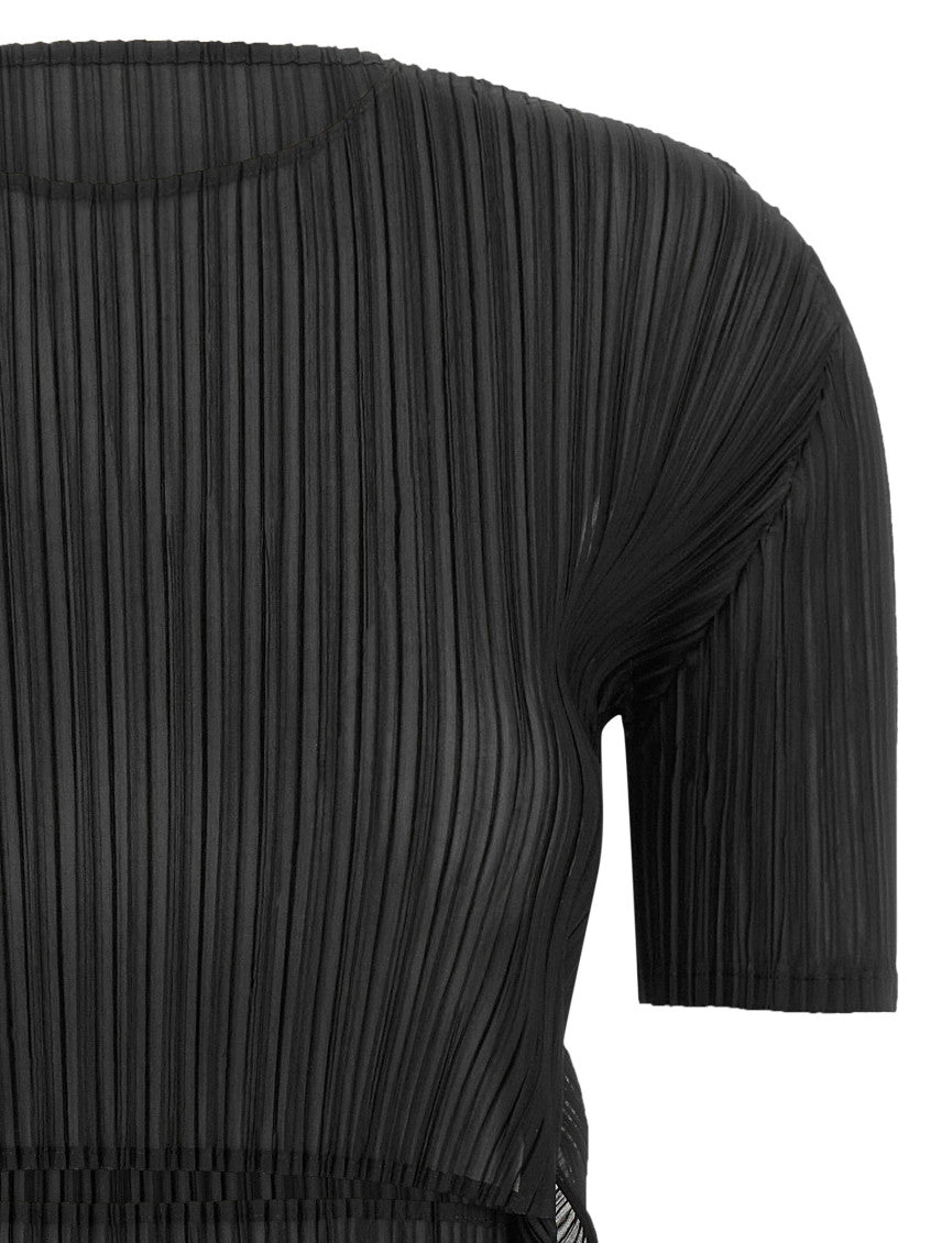Black Knitted Round Neck Top 3
