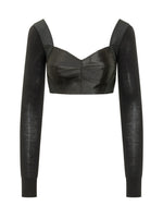 Black Sweet Heart Neck Top 1