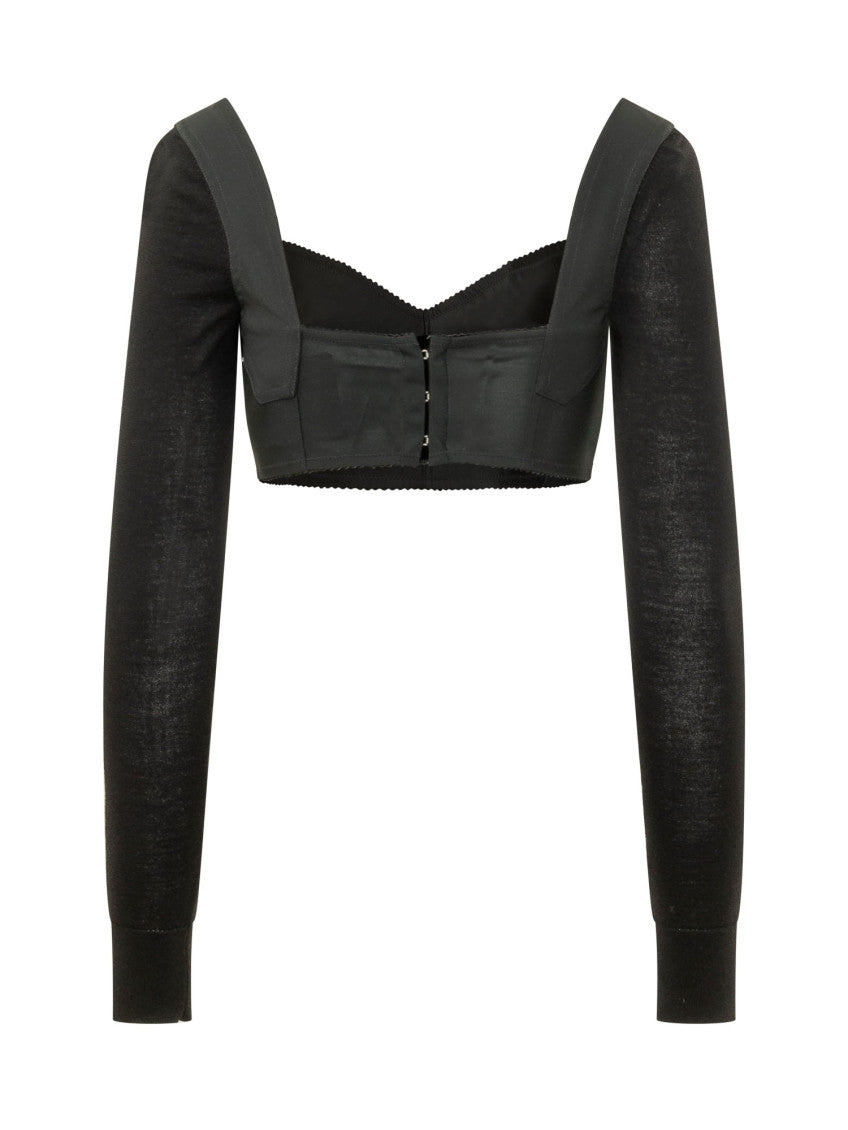 Black Sweet Heart Neck Top 2