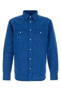 Blue Slim Denim Shirt 1