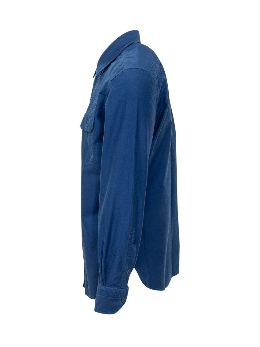 Blue Regular Solid Shirt 3