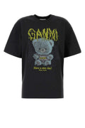 Black Graphic Crew Neck Top 1